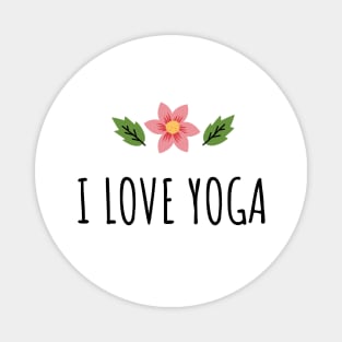 I LOVE YOGA Magnet